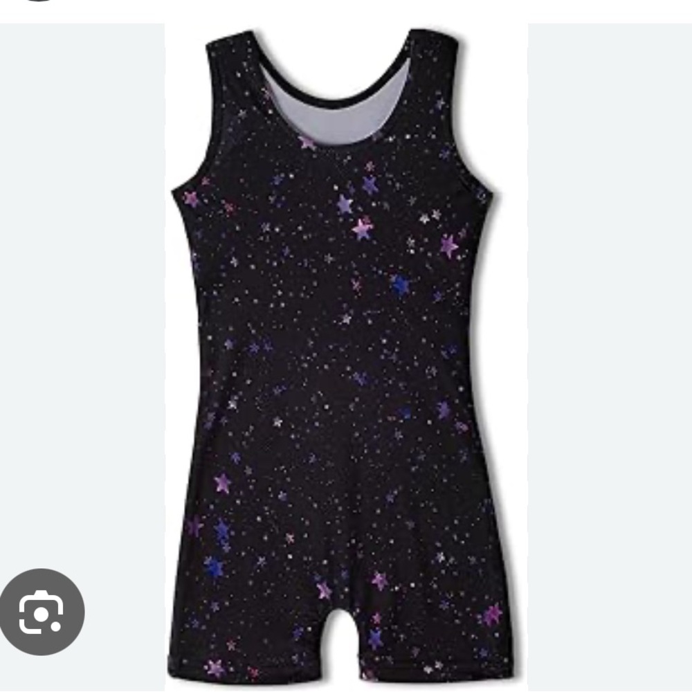 Amazon Starry Night Kids leotard, NWT
